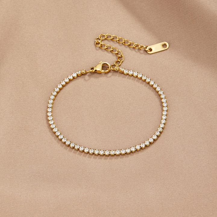 CORDELIA GOLD TENNIS BRACELET