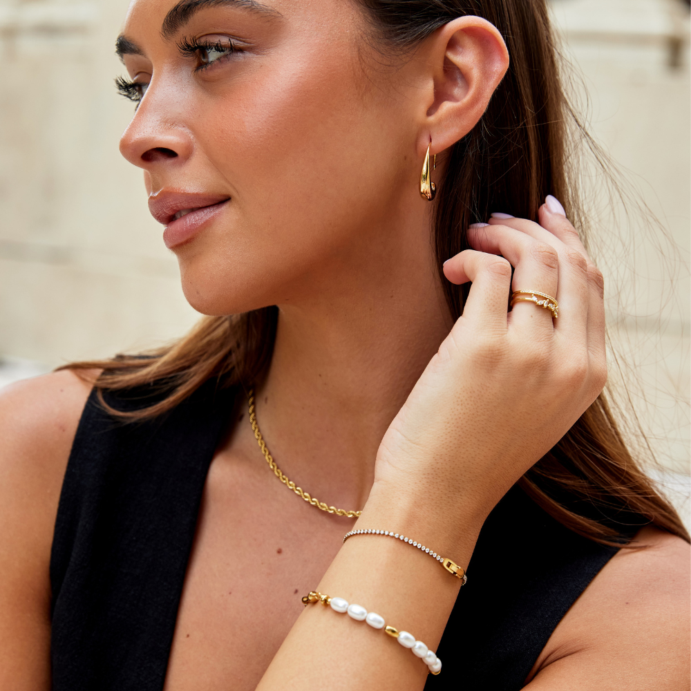 NIYAH CRYSTAL GOLD BRACELET