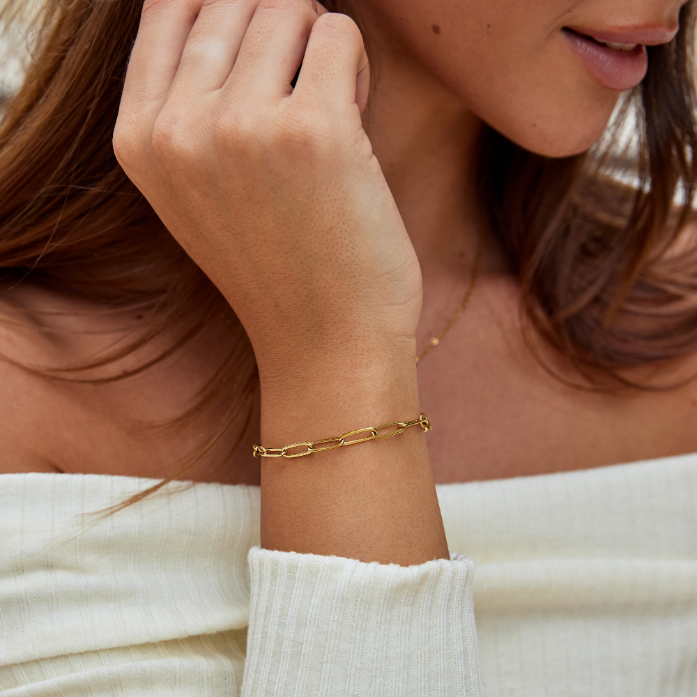 CLIP GOLD BRACELET