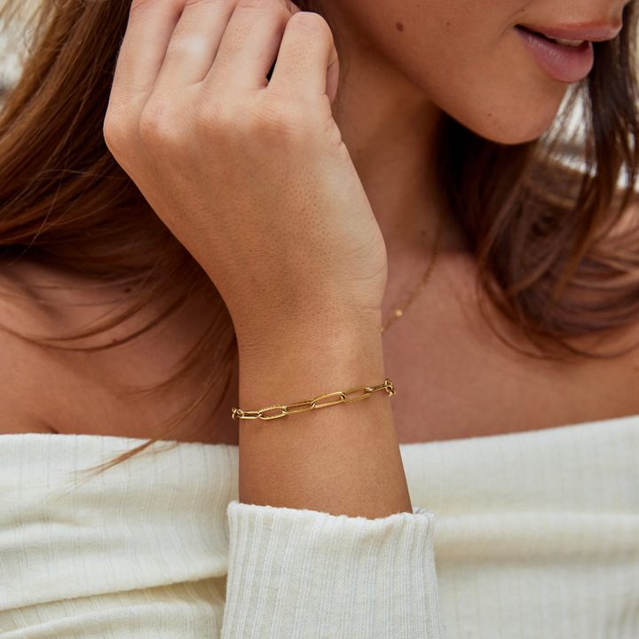 CLIP GOLD BRACELET
