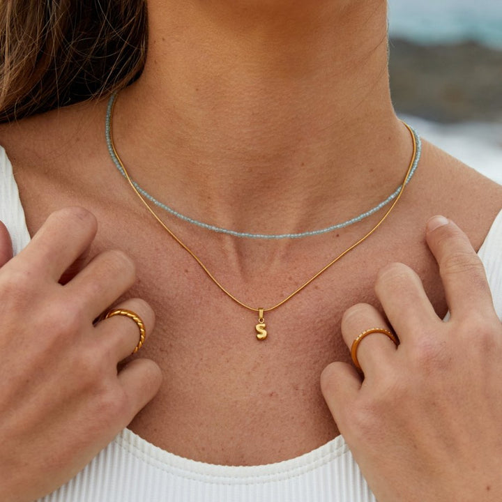 APATITE BEAD NECKLACE