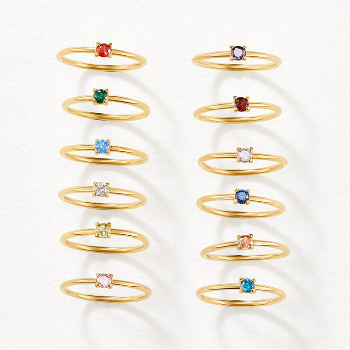 BIRTHSTONE GOLD RING