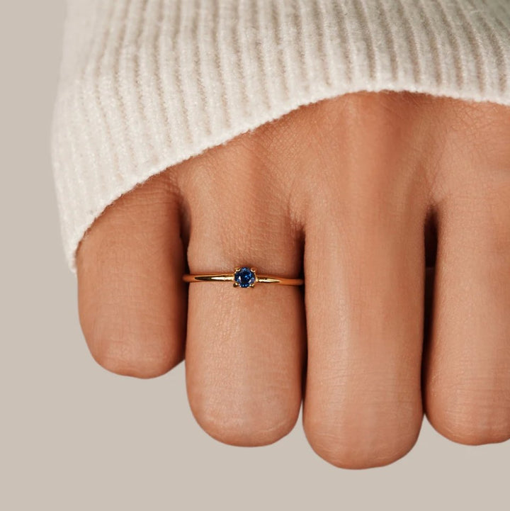 BIRTHSTONE GOLD RING