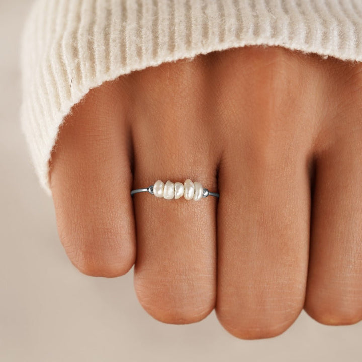 CLASSIC FRESHWATER PEARL SILVER RING