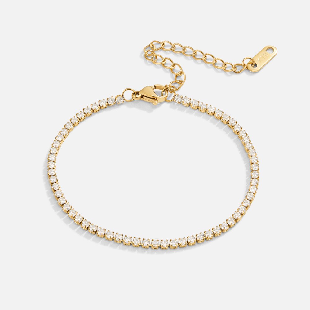 CORDELIA GOLD TENNIS BRACELET