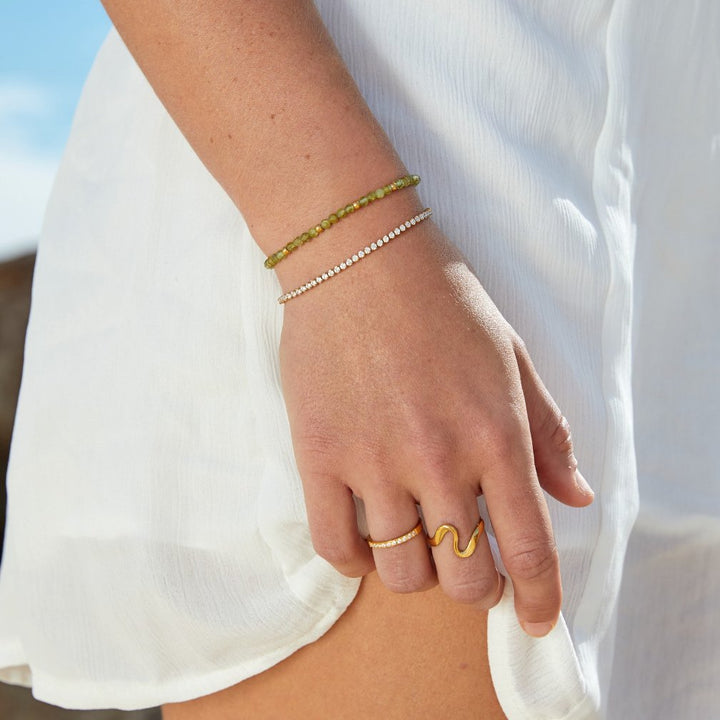 CORDELIA GOLD TENNIS BRACELET