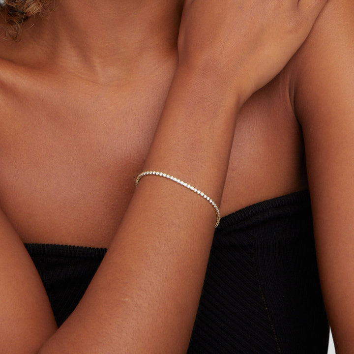 CORDELIA GOLD TENNIS BRACELET