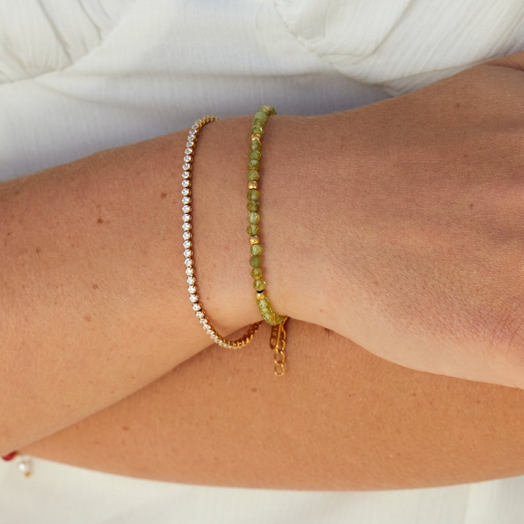CORDELIA GOLD TENNIS BRACELET