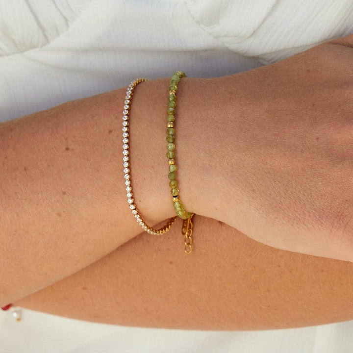 CORDELIA GOLD TENNIS BRACELET