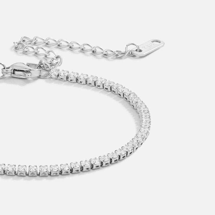 CORDELIA SILVER TENNIS BRACELET