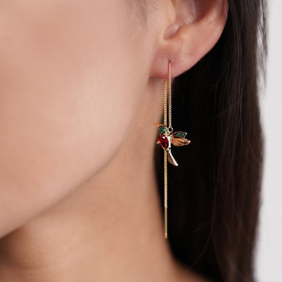 CHIC HUMMINGBIRD EARRINGS
