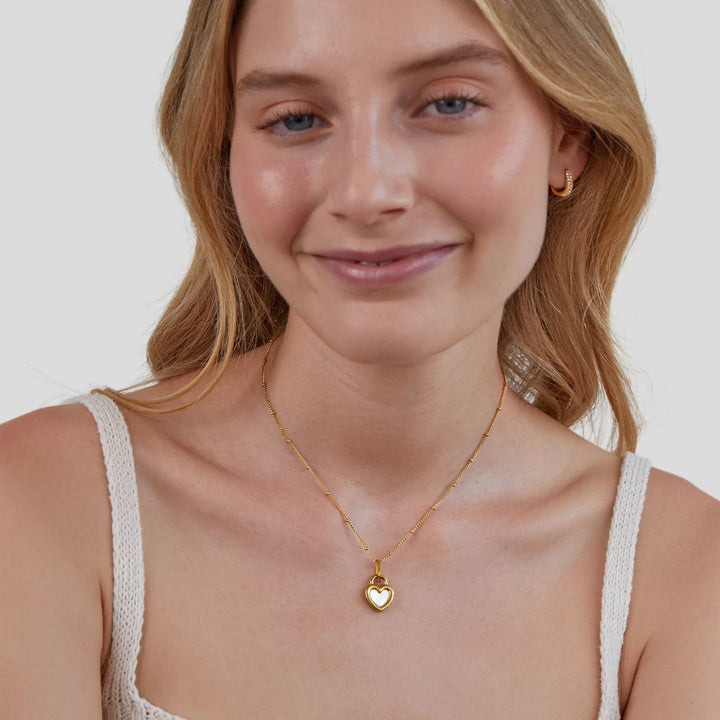 FALLING FOR YOU REVERSIBLE HEART NECKLACE
