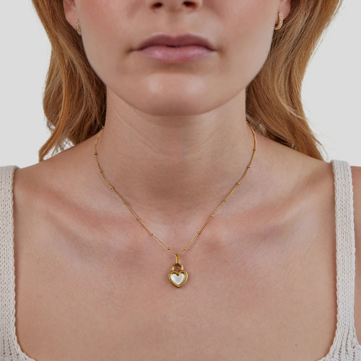 FALLING FOR YOU REVERSIBLE HEART NECKLACE