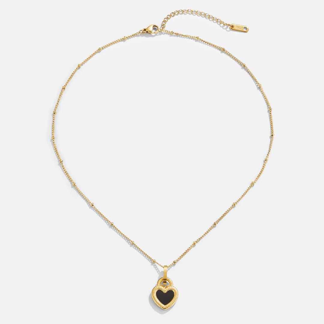 FALLING FOR YOU REVERSIBLE HEART NECKLACE