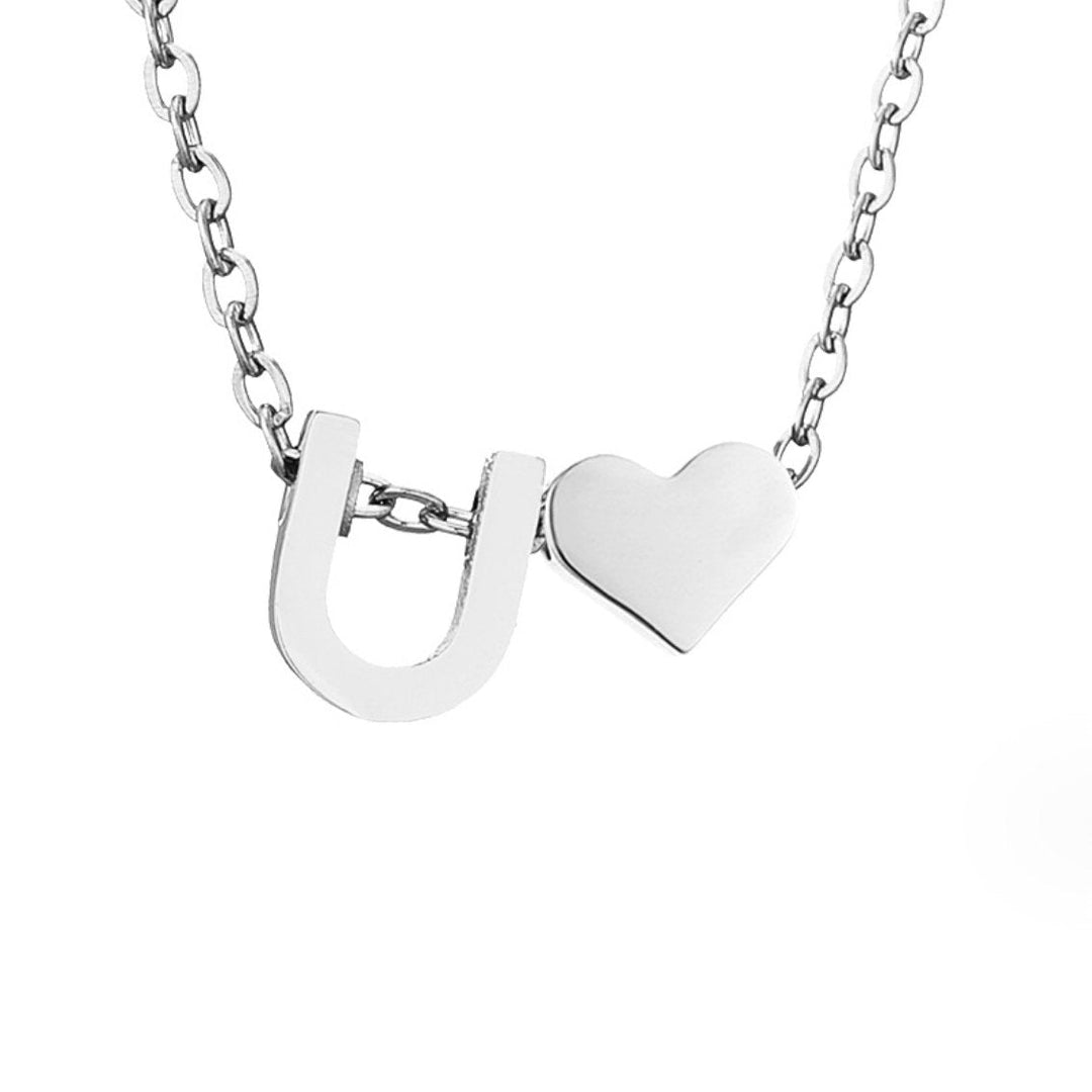 ETERNAL LOVE LETTER SILVER NECKLACE