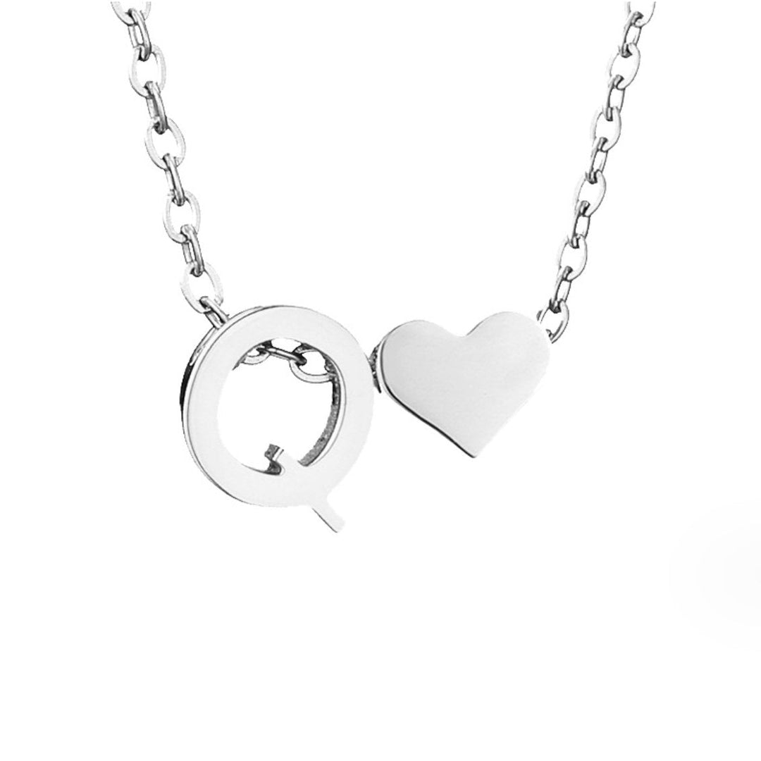 ETERNAL LOVE LETTER SILVER NECKLACE