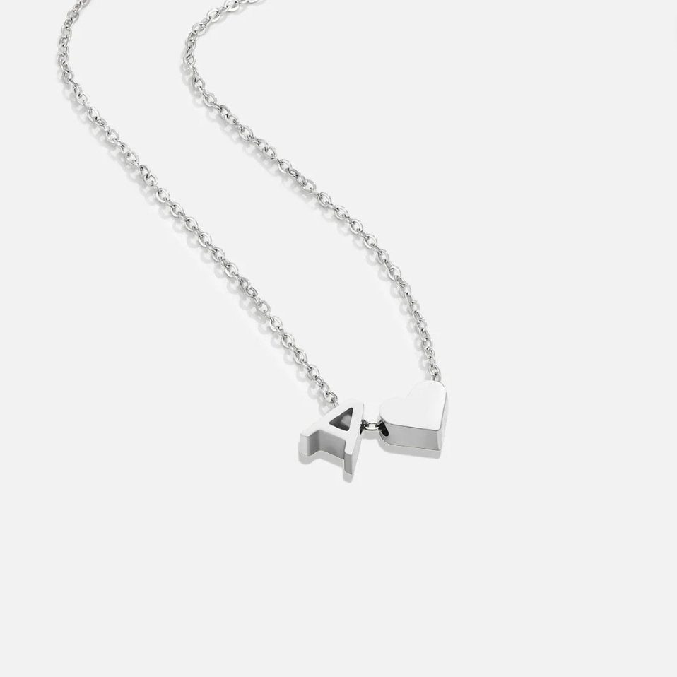 ETERNAL LOVE LETTER SILVER NECKLACE