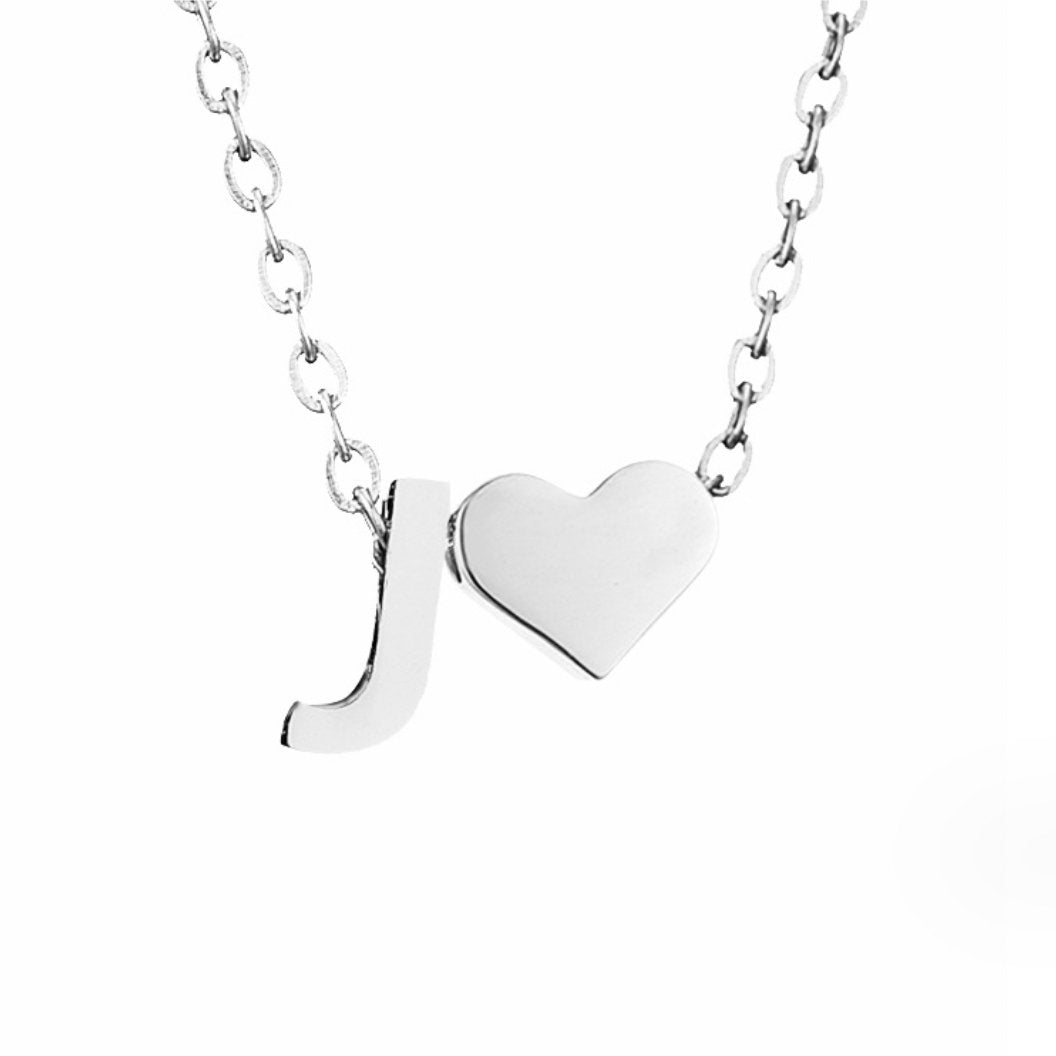 ETERNAL LOVE LETTER SILVER NECKLACE