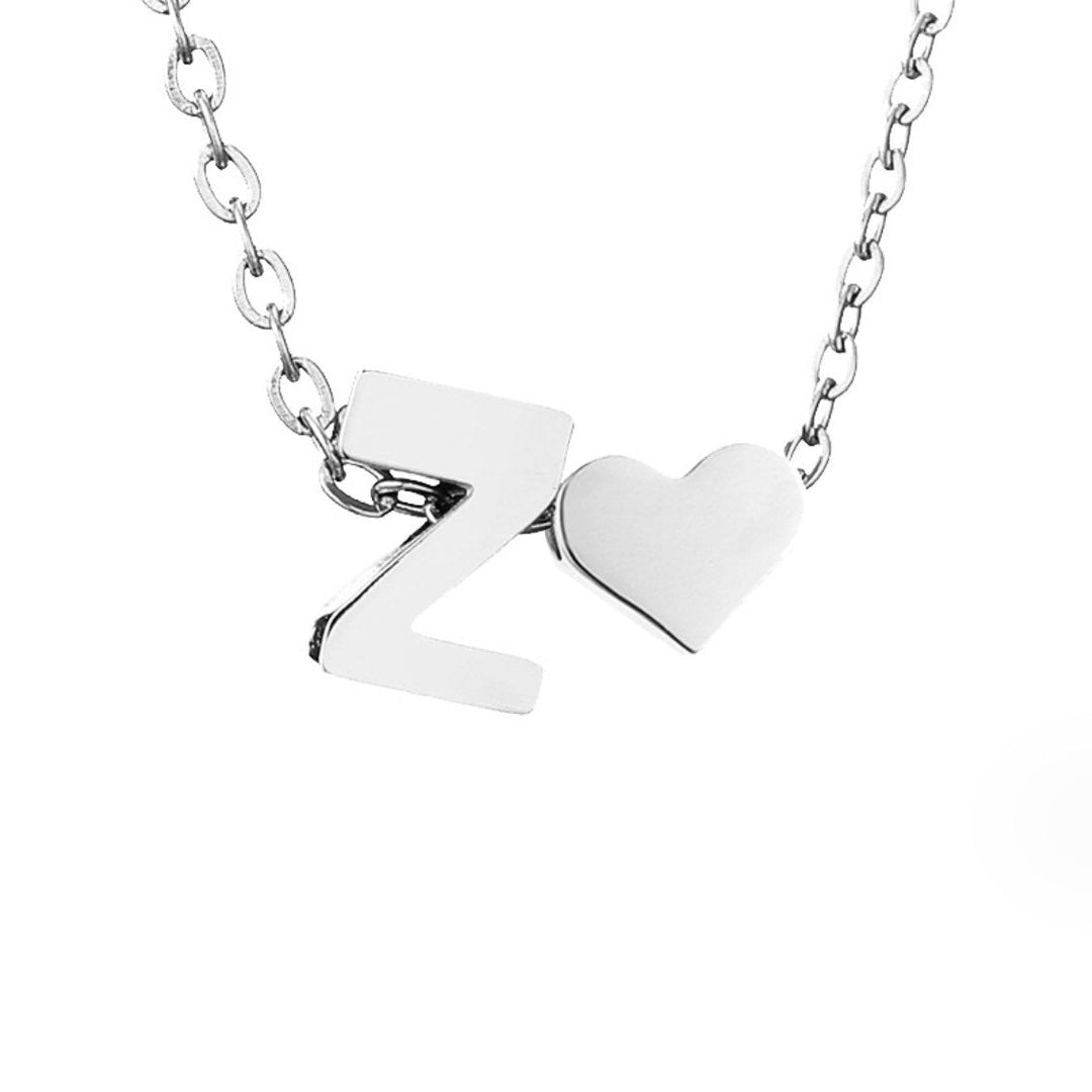 ETERNAL LOVE LETTER SILVER NECKLACE