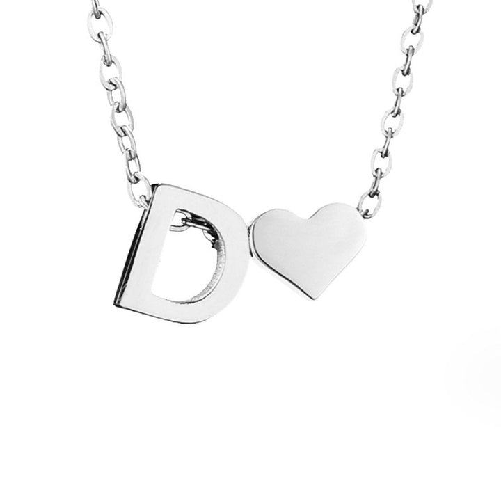 ETERNAL LOVE LETTER SILVER NECKLACE