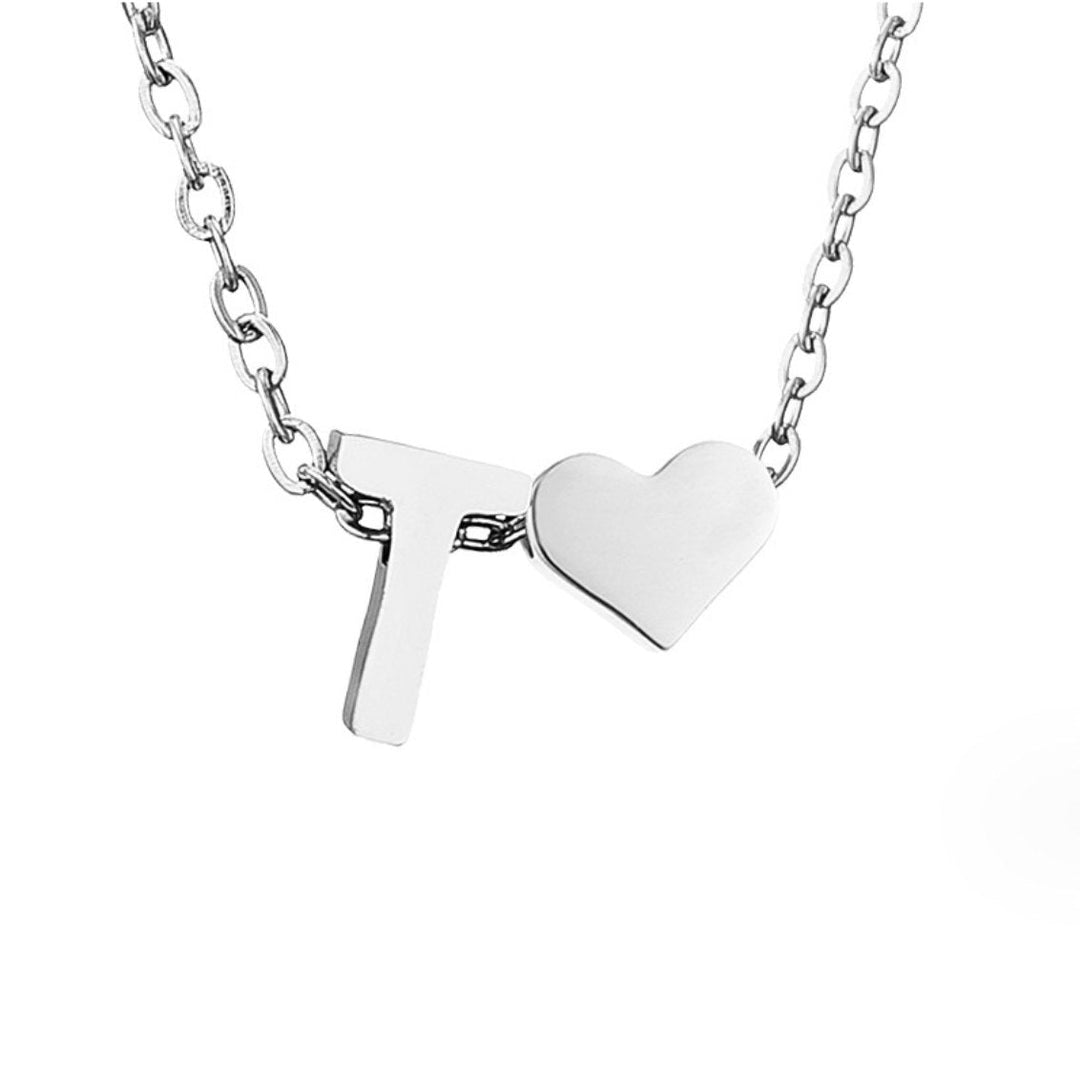 ETERNAL LOVE LETTER SILVER NECKLACE
