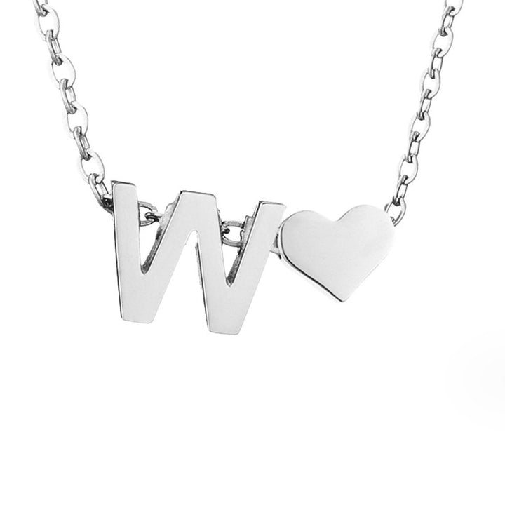 ETERNAL LOVE LETTER SILVER NECKLACE