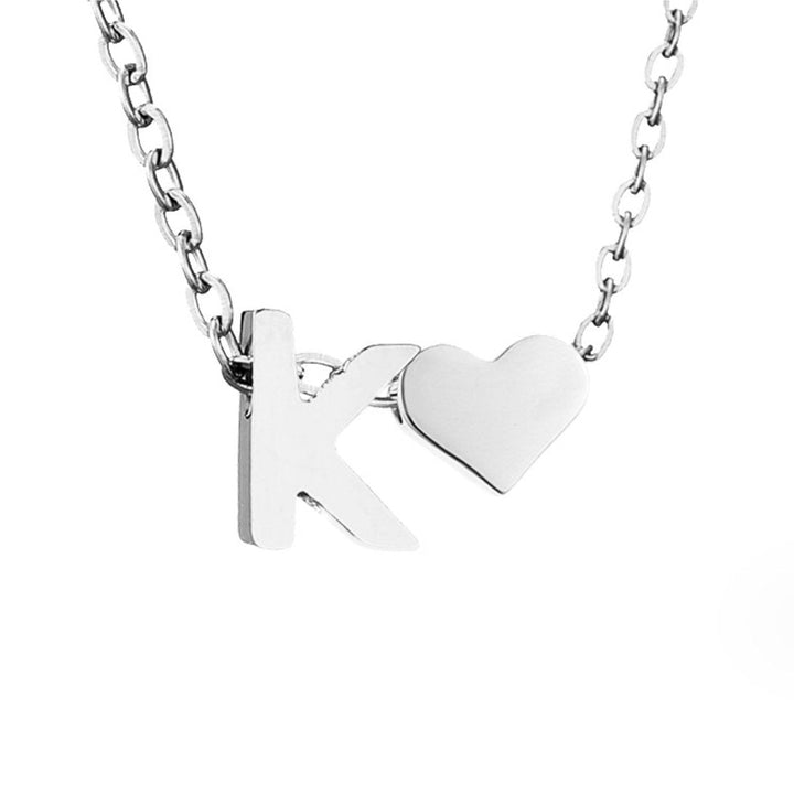 ETERNAL LOVE LETTER SILVER NECKLACE