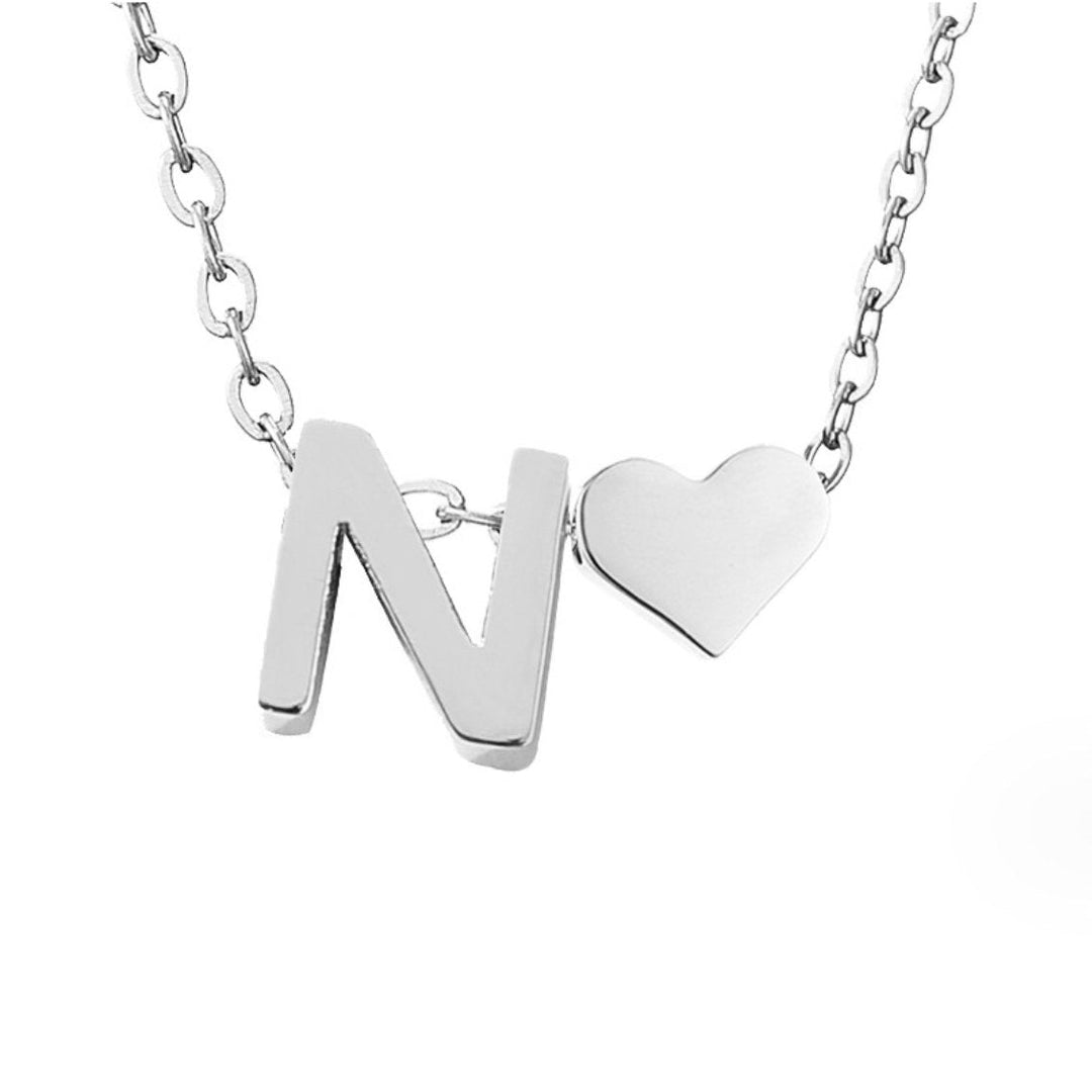 ETERNAL LOVE LETTER SILVER NECKLACE