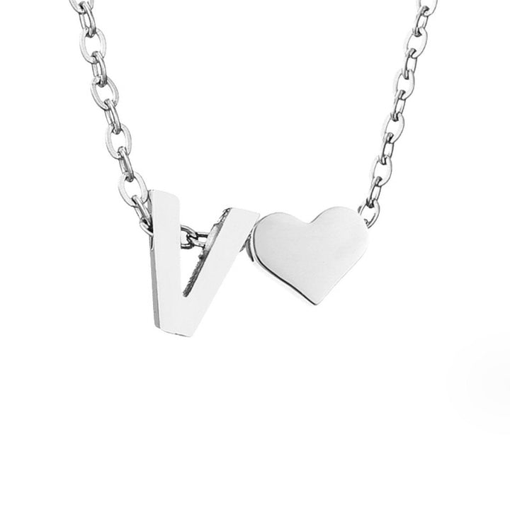 ETERNAL LOVE LETTER SILVER NECKLACE