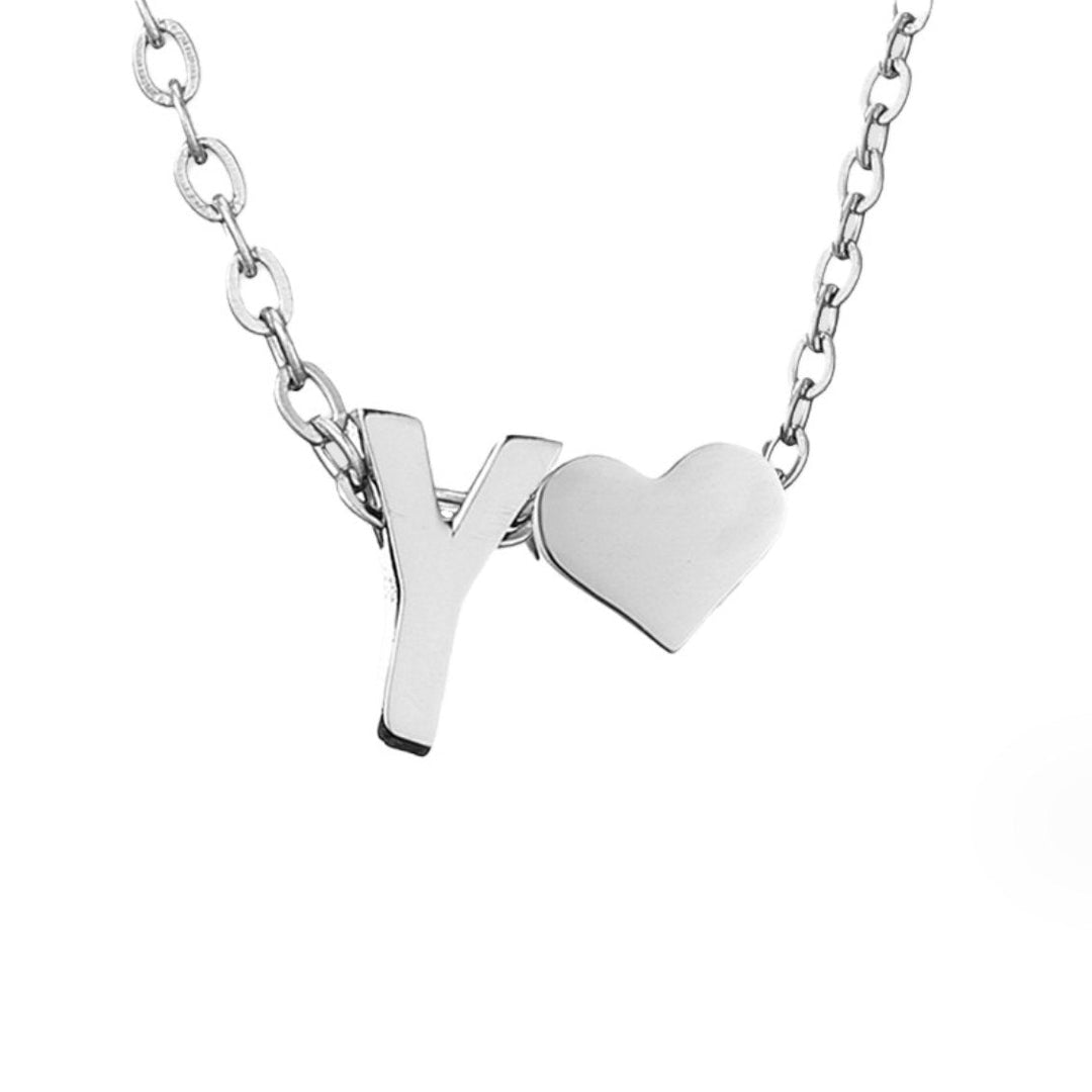 ETERNAL LOVE LETTER SILVER NECKLACE