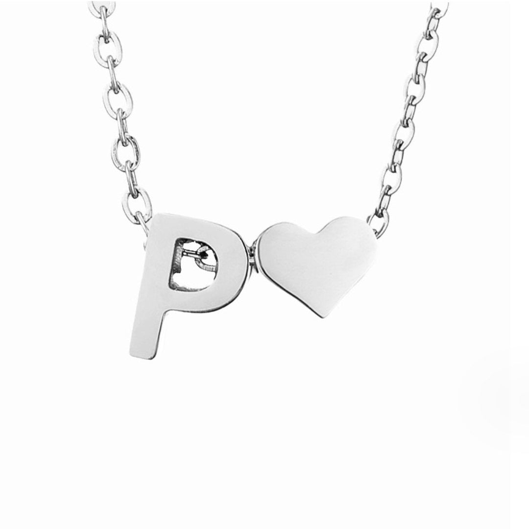ETERNAL LOVE LETTER SILVER NECKLACE