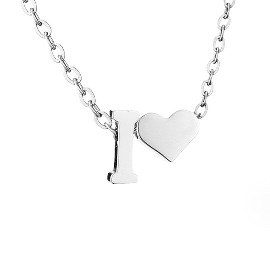 ETERNAL LOVE LETTER SILVER NECKLACE