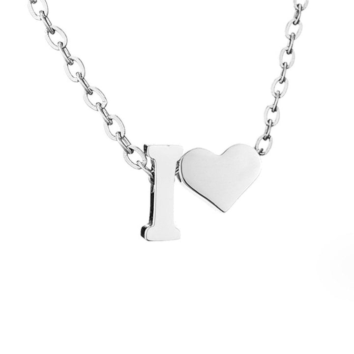 ETERNAL LOVE LETTER SILVER NECKLACE