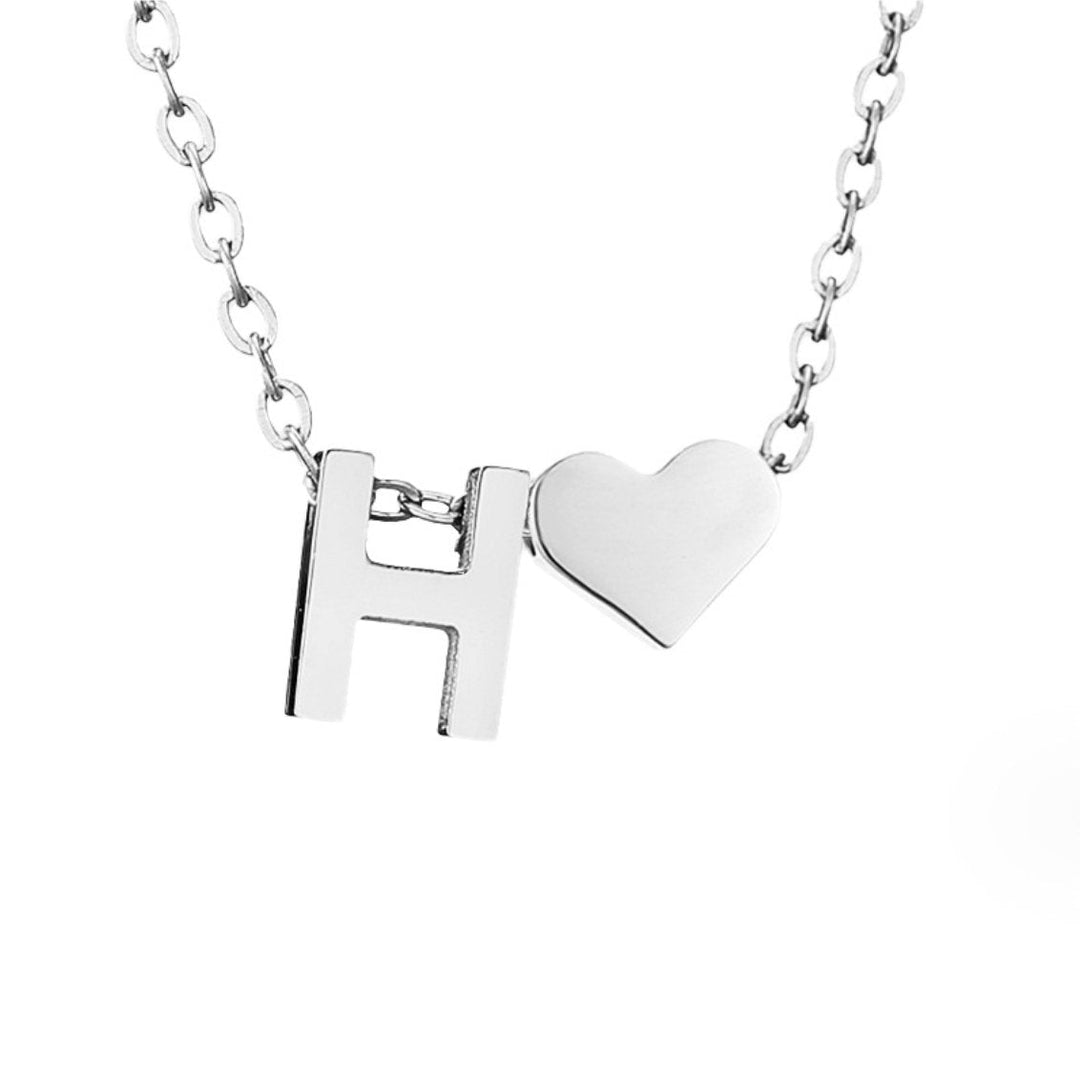 ETERNAL LOVE LETTER SILVER NECKLACE