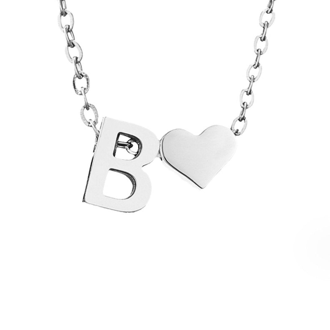 ETERNAL LOVE LETTER SILVER NECKLACE