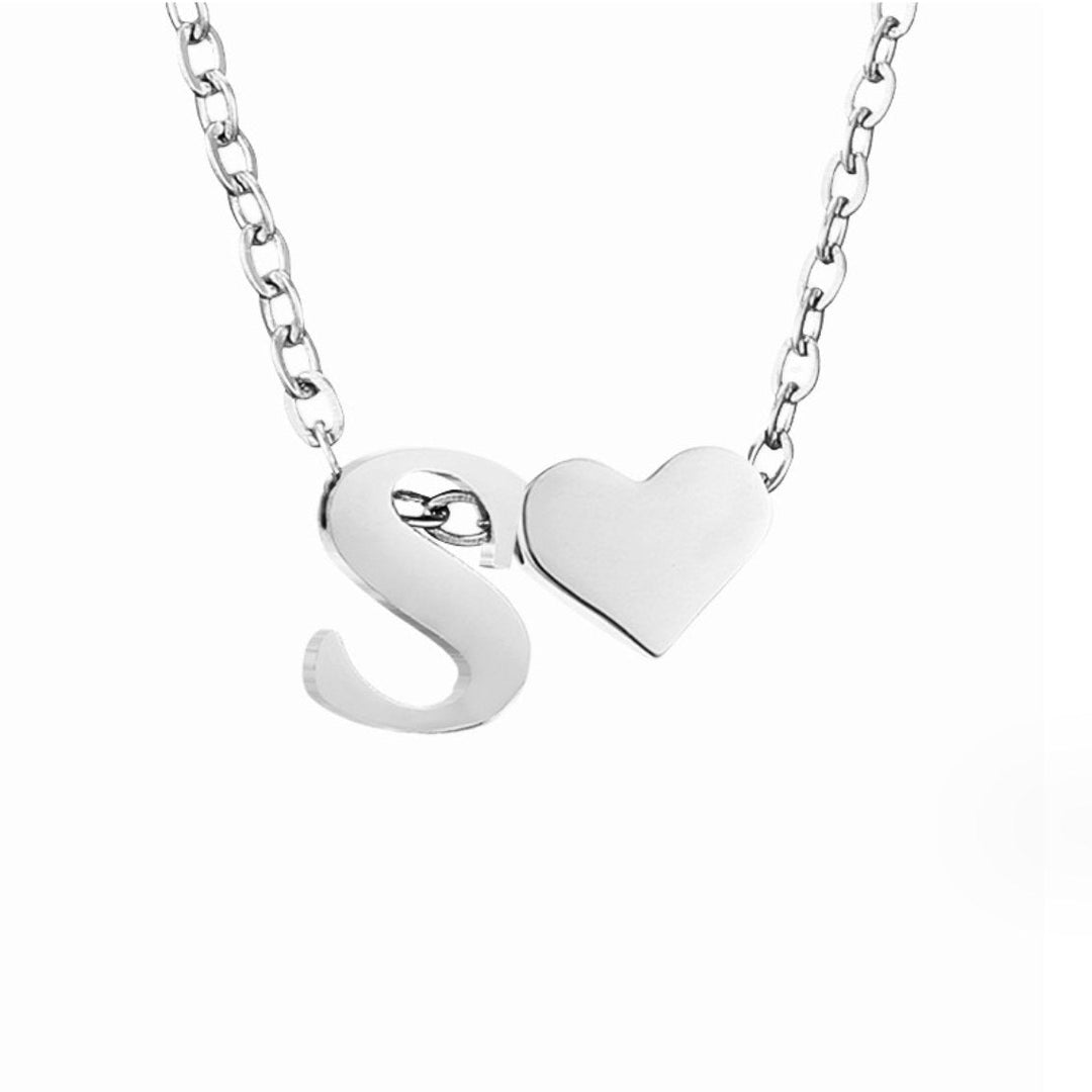 ETERNAL LOVE LETTER SILVER NECKLACE