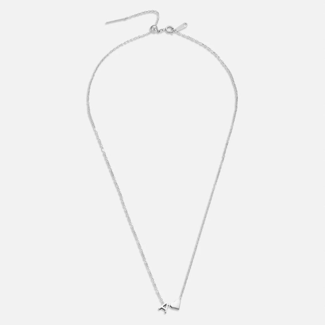 ETERNAL LOVE LETTER SILVER NECKLACE
