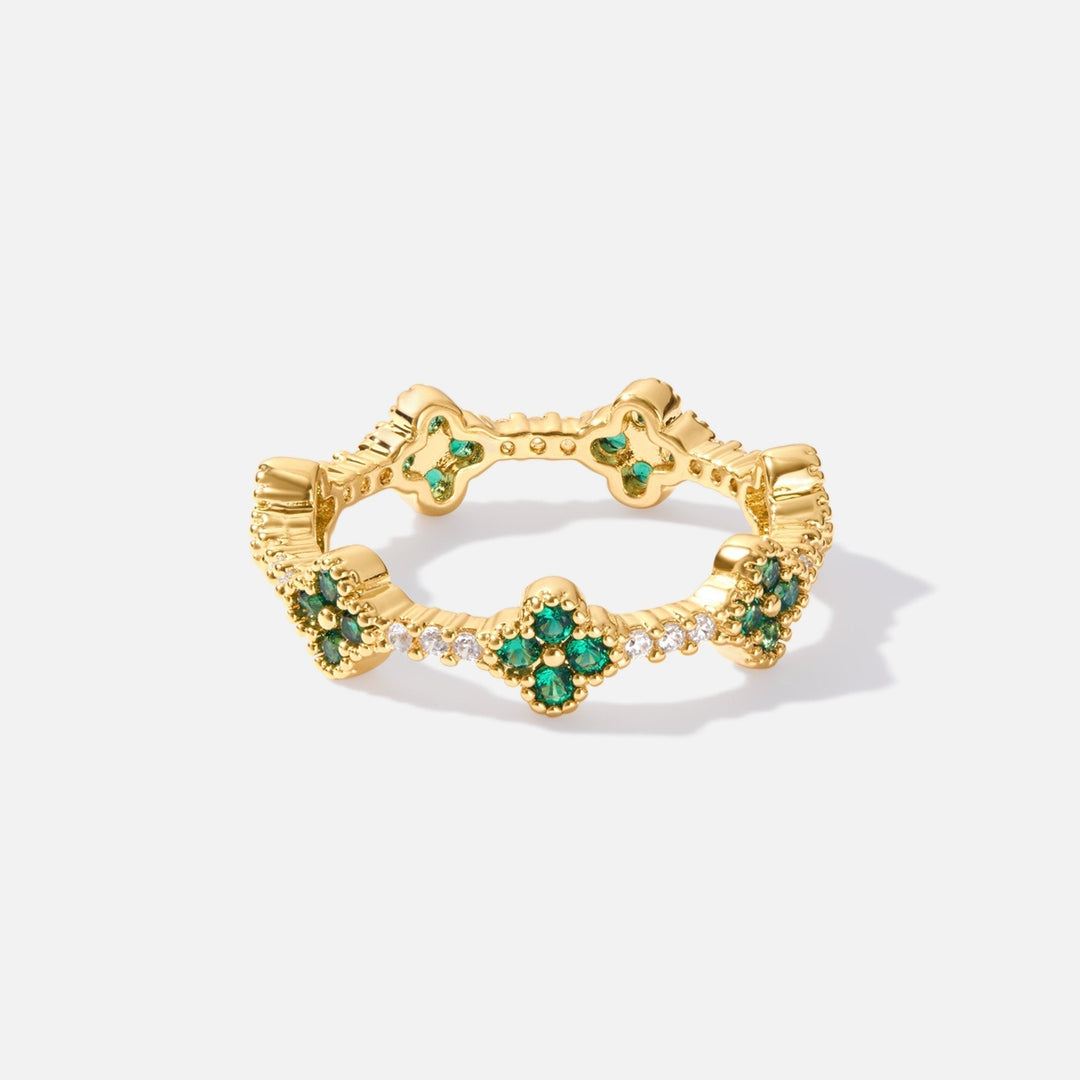 LUCK – CLOVER CRYSTAL RING