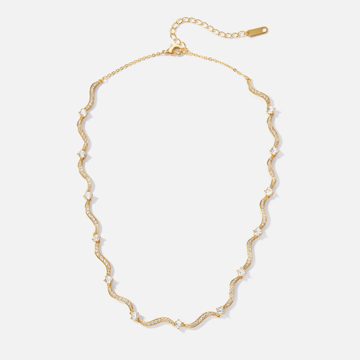 FREYA CRYSTAL WAVE NECKLACE