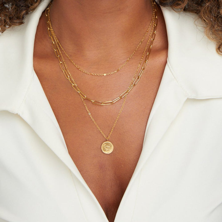 JANIE COIN LAYERED NECKLACE