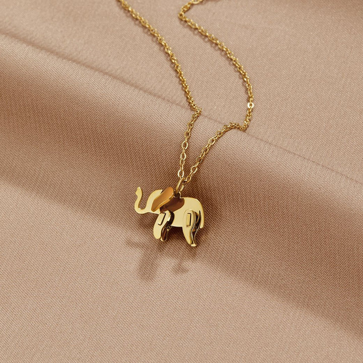 Goldenes Elefanten-Halsband