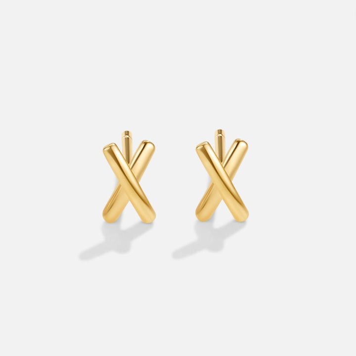 GRAFFITI X STUD EARRINGS