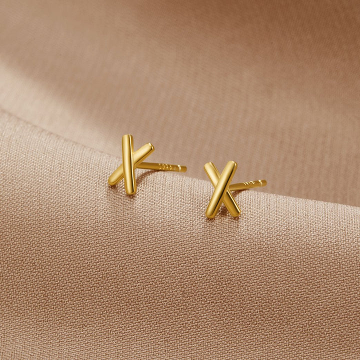 GRAFFITI X STUD EARRINGS