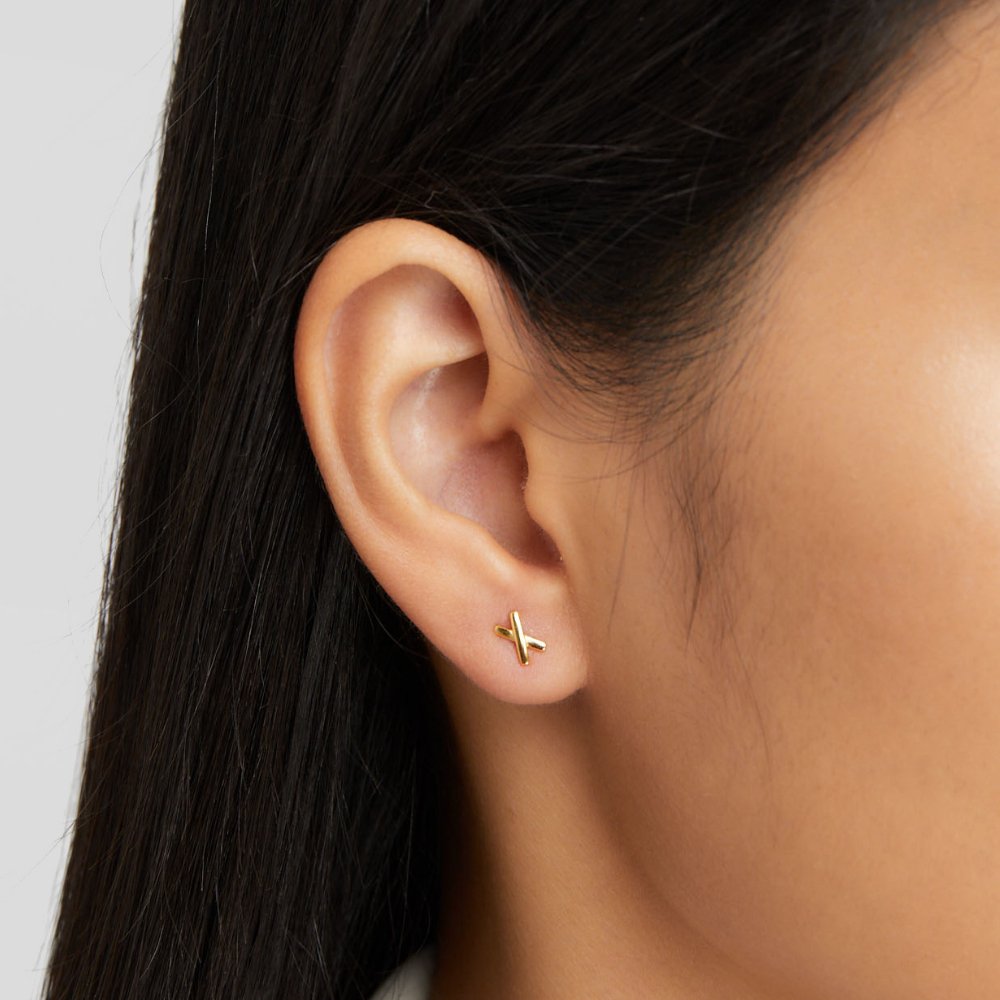 GRAFFITI X STUD EARRINGS