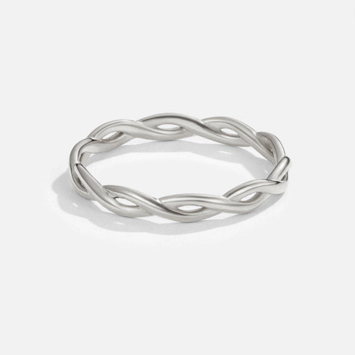 INFINITY 18K SILVER SPIN RING