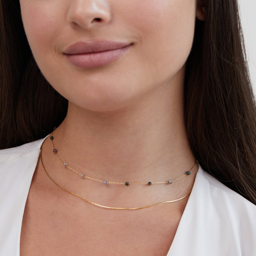 ALANA GOLD &amp; STONE LAYERED NECKLACE