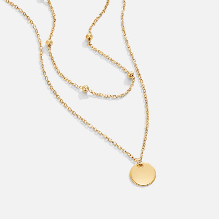 STACKED PLATE NECKLACE