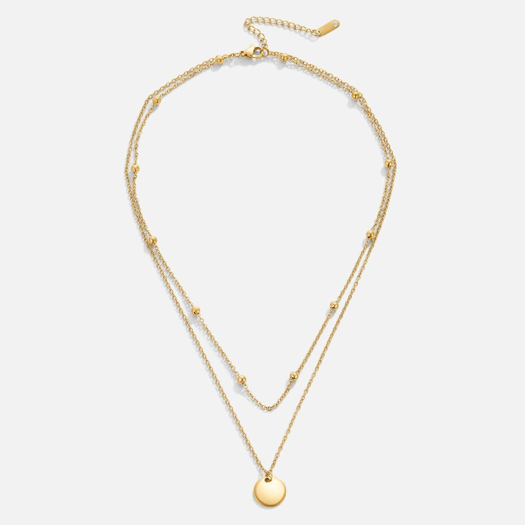 STACKED PLATE NECKLACE