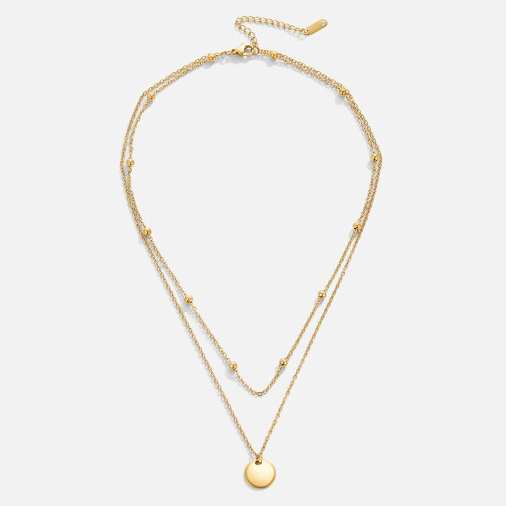 STACKED PLATE NECKLACE