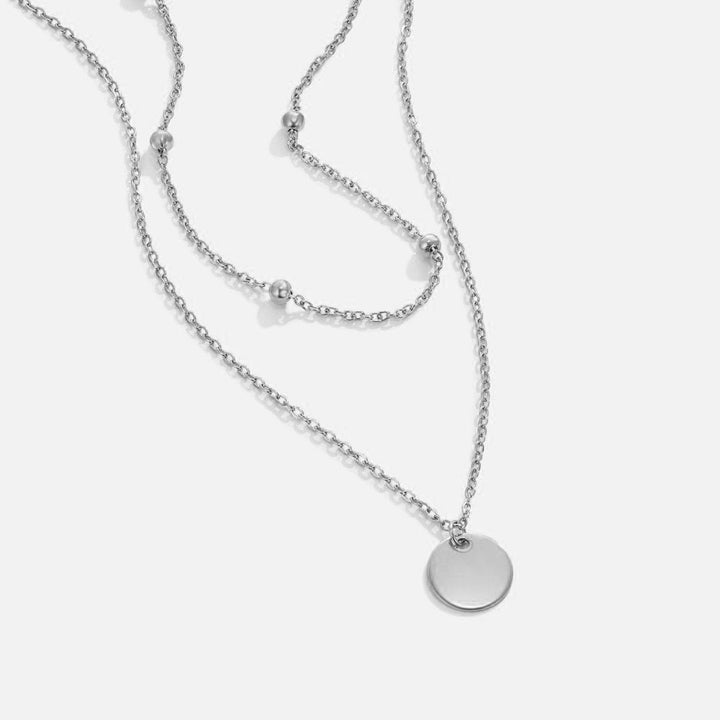 LAYERED SILVER NECKLACE